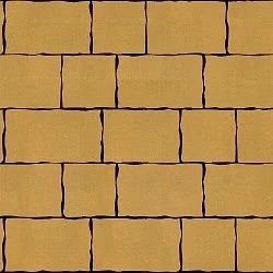 Тротуарная плитка Palermo Желтый Гладкая SteinRus 80 мм