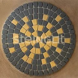 Тротуарная плитка Классика круговая Серая Steingot 60 мм