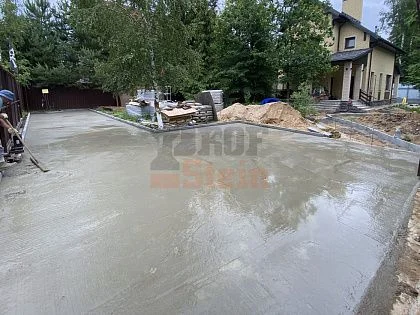 Бетонное основание для тротуарной плитки - секреты технологии