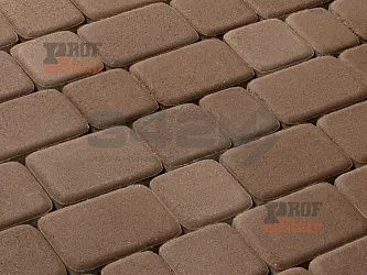Тротуарная плитка Классика, Коричневый 342 МЗ 60 мм