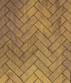 Тротуарная плитка ПРЯМОУГОЛЬНИК 360х80 Листопад гладкий Янтарь Б.8.П.8 Выбор 80 мм