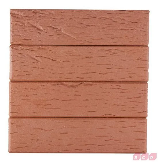 Клинкер фасадный тёмно-красный Эдинбург 0,71 NF береста ЛСР