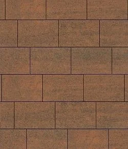 Тротуарная плитка ПРЯМОУГОЛЬНИК 750х500 Листопад гладкий Мустанг Б.14.П.8 Выбор 80 мм