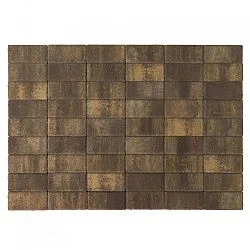 Тротуарная плитка Прямоугольник, Каштан BRAER 40 мм