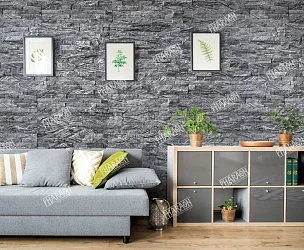 3D панель из натурального камня Мрамор Древесный серый Классик Pharaon