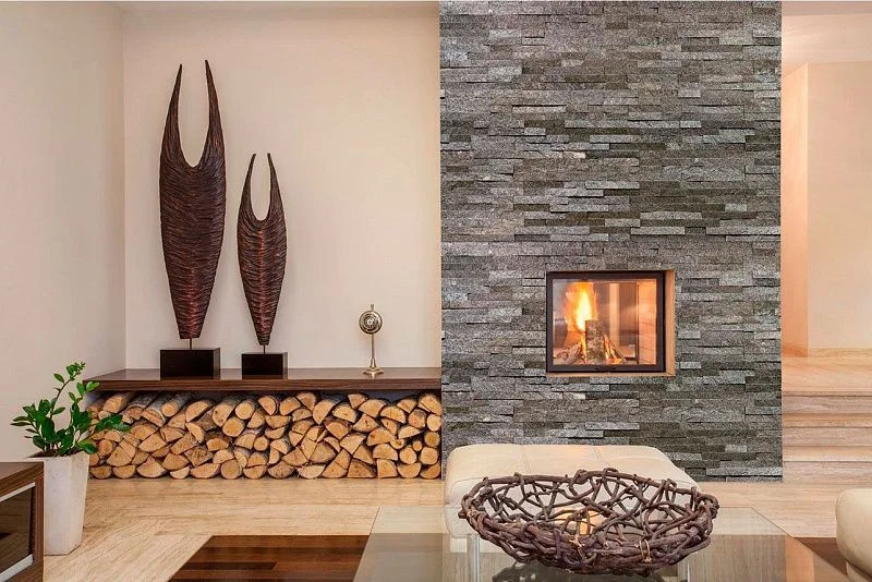 3D панель из натурального камня Кварцит Зелёный Классик Pharaon