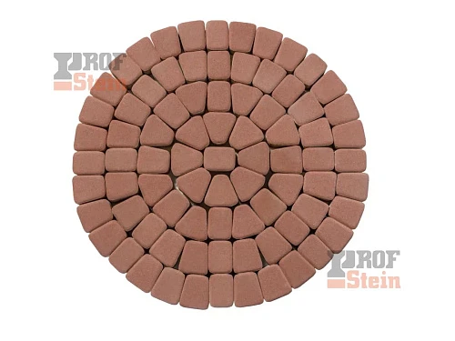 Тротуарная плитка Круговая классика, Желтый 342 МЗ 60 мм