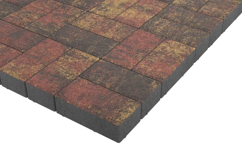 Тротуарная плитка Брусчатка Закат Stellard 40 мм