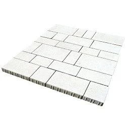 Тротуарная плитка Инсбрук Тироль Белый Гладкая SteinRus 60 мм