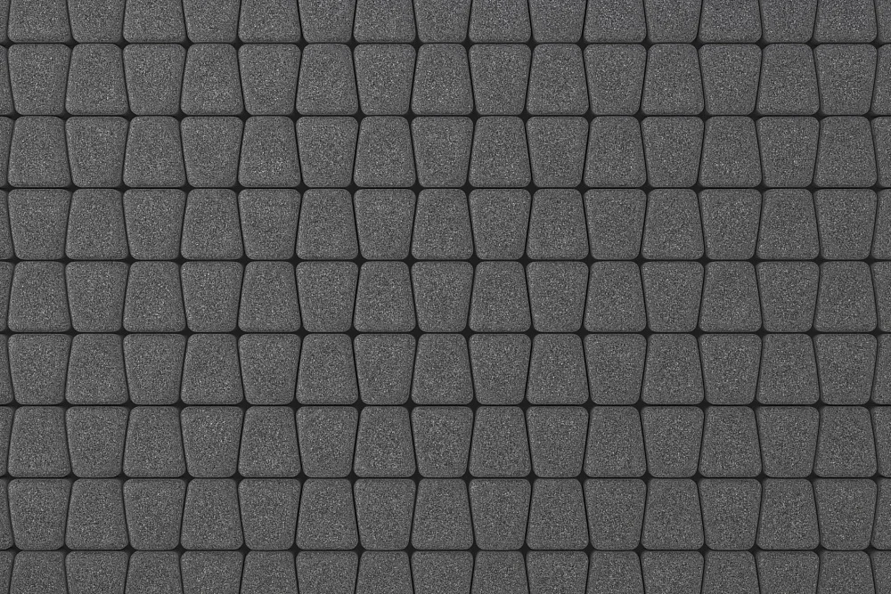 Тротуарная плитка Классико Черный агат Stellard 60 мм