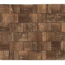 Тротуарная плитка Старый город Ландхаус, Каштан BRAER 80 мм