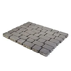 Тротуарная плитка Ривьера, Серый BRAER 60 мм