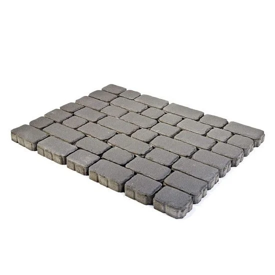 Тротуарная плитка Ривьера, Серый BRAER 60 мм