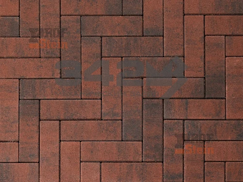 Тротуарная плитка Паркет, Гавана 342 МЗ 60 мм