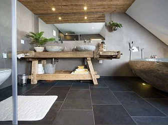 Плитка Черный сланец (натуральный скол) 600х300 Pharaon