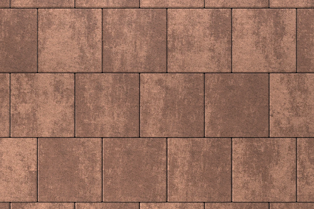 Тротуарная плитка Квадрат 30х30 Мокко Stellard 80 мм