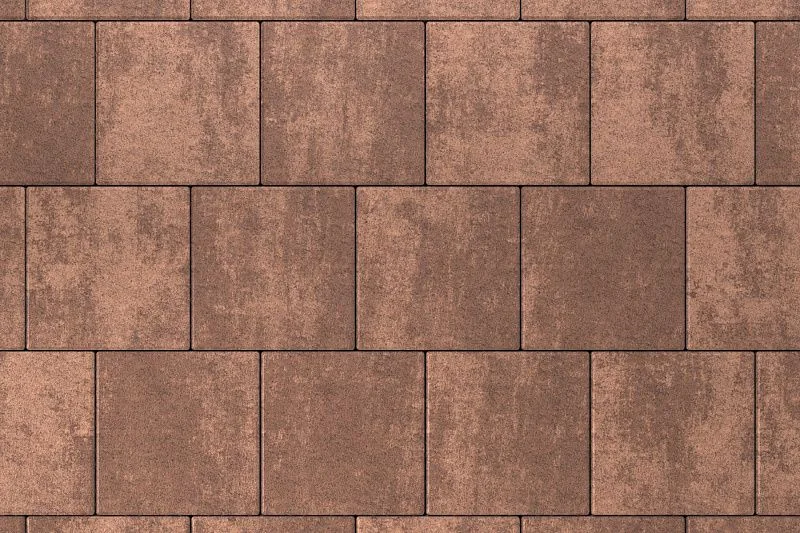 Тротуарная плитка Квадрат 30х30 Мокко Stellard 80 мм