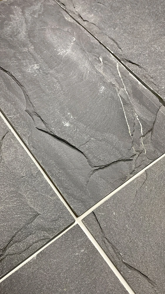 Плитка Сланец чёрный (Машрум) 200х 400 Pharaon