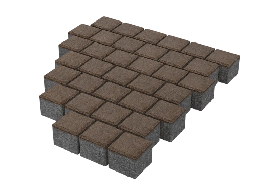 Тротуарная плитка Квадрат 10х10 Серый Stellard 60 мм