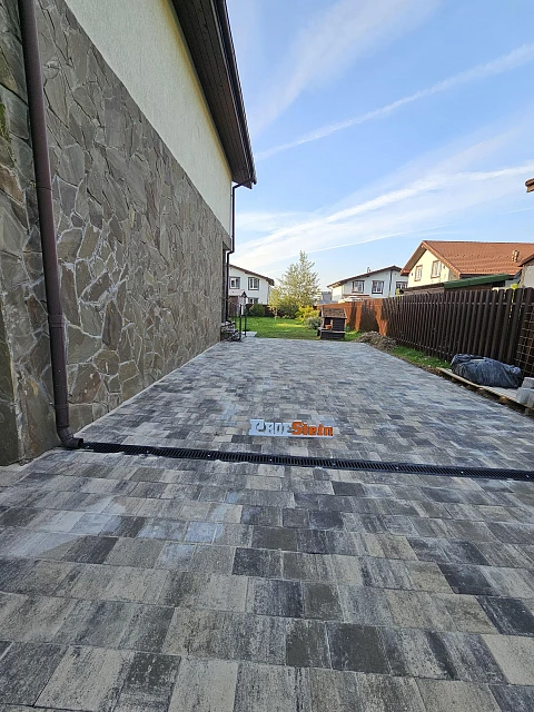 Укладка тротуарной плитки Новый город Штайн Сильвер