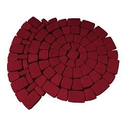 Тротуарная плитка Классико Винный Гладкая SteinRus 60 мм