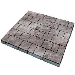 Тротуарная плитка Старый город Умбра Гладкая SteinRus 60 мм