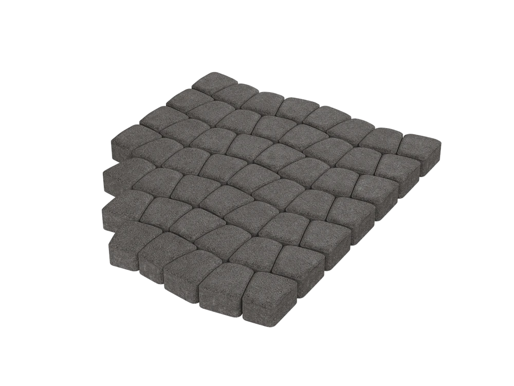 Тротуарная плитка Классико Серый Stellard 60 мм