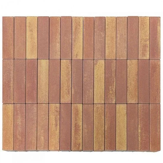 Тротуарная плитка Ригель 2.0, Рассвет BRAER 60 мм