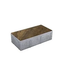 Тротуарная плитка ПРЯМОУГОЛЬНИК 300х150 Листопад гладкий Мокко Б.10.П.8 Выбор 80 мм