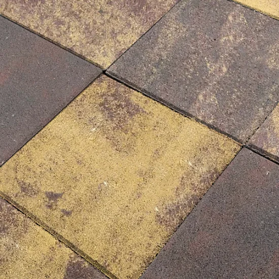 Тротуарная плитка Квадрат 1К5ф 400*400 КОЛОРМИКС №21 Листопад Нобетек 50 мм