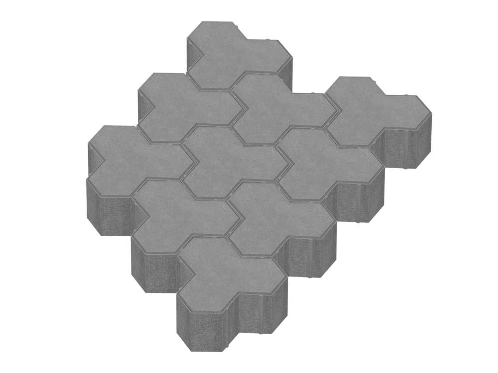 Тротуарная плитка Трилистник Stellard 100 мм