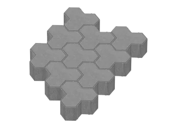 Тротуарная плитка Трилистник Stellard 100 мм