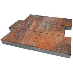 Тротуарная плитка Парк Плейс Рей Гладкая SteinRus 60 мм