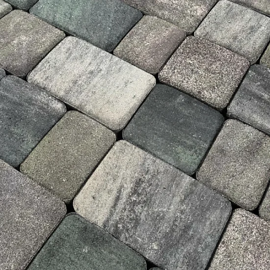 Тротуарная плитка НОВАЯ КЛАССИКА 1НКЛ5Ф КОЛОРМИКС №3 Малахит Нобетек 50 мм