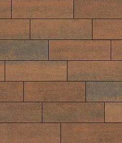 Тротуарная плитка ПРЯМОУГОЛЬНИК 750х250 Листопад гладкий Мустанг Б.12.П.8 Выбор 80 мм