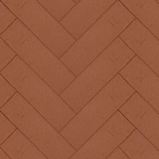 Брусчатка тёмно-красная "Эдинбург" Лонг клинкер тротуарный ЛСР