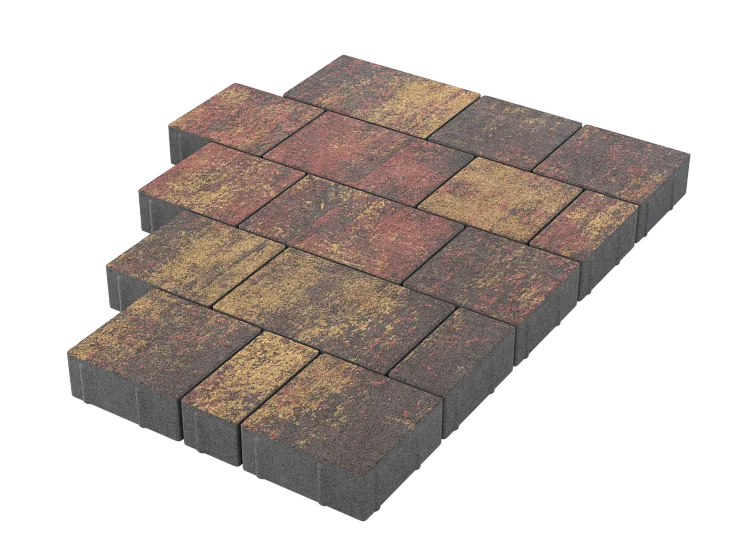 Тротуарная плитка Новый город Закат Stellard 40 мм