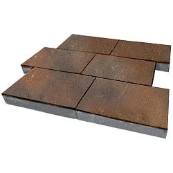 Тротуарная плитка Парк Плейс Штайнрус Гладкая SteinRus 80 мм