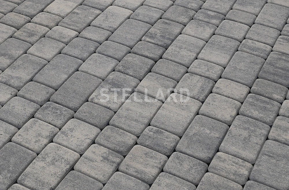 Тротуарная плитка Старый город Грей Stellard 40 мм