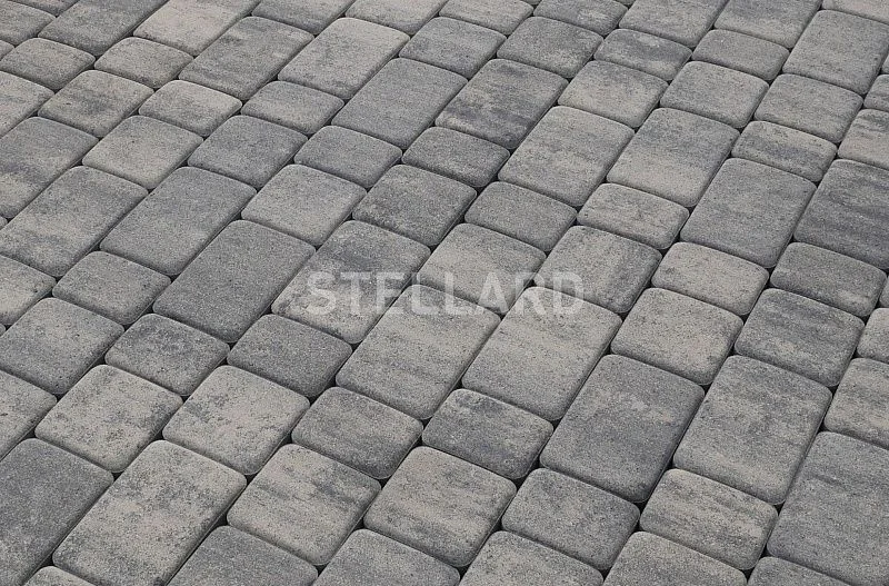 Тротуарная плитка Старый город Грей Stellard 40 мм