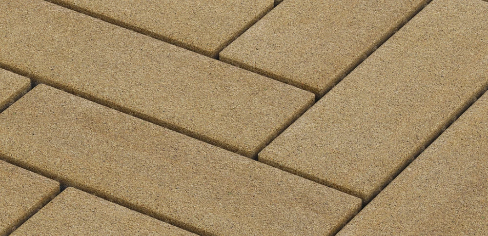 Тротуарная плитка Паркет Желтый Stellard 80 мм