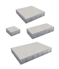 Тротуарная плитка Грандо Стандарт Белый Б.9.Фсм.6 Выбор 60 мм