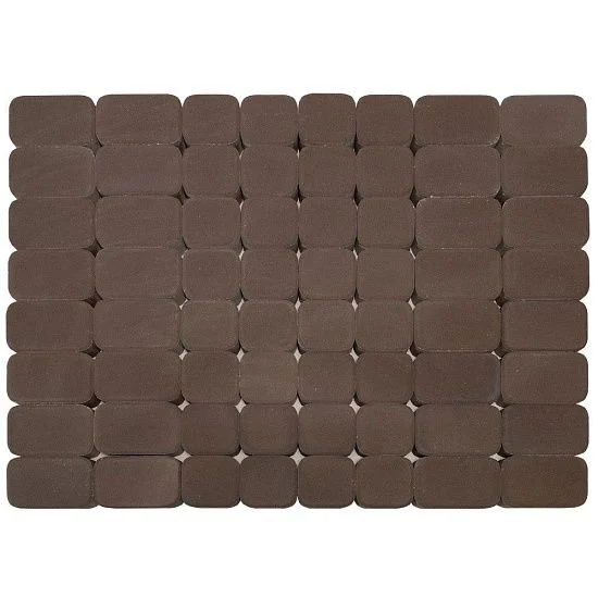 Тротуарная плитка Классико Дуо, Коричневый BRAER 40 мм