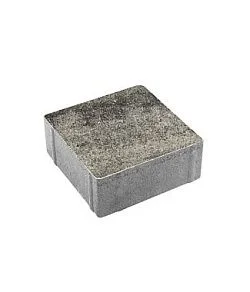 Тротуарная плитка КВАДРАТ 200х200 Листопад гладкий Антрацит Б.2.К.6 Выбор 60 мм