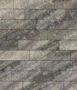 Тротуарная плитка ПРЯМОУГОЛЬНИК Листопад гладкий Антрацит В.11.П.10 Выбор 100 мм