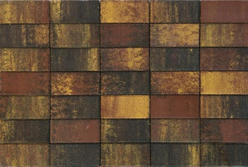 Тротуарная плитка Прямоугольник, Желтый BRAER 60 мм