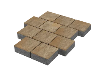 Тротуарная плитка Квадрат 20х20 Голден Stellard 60 мм