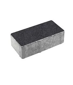 Тротуарная плитка ПРЯМОУГОЛЬНИК 200х100 Стоунмикс Черный Б.2.П.6 Выбор 60 мм