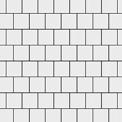 Тротуарная плитка Квадрат малый Белый Гладкая SteinRus 60 мм
