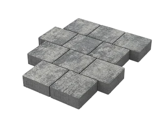 Тротуарная плитка Квадрат 20х20 Грей Stellard 80 мм